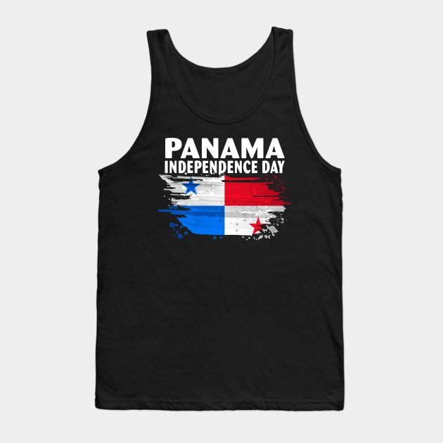 Happy Panama Independence Day Panamanians Flag Tank Top by Spit in my face PODCAST